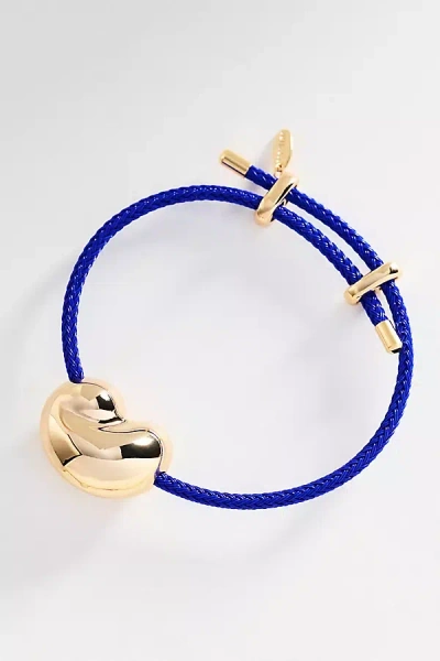 By Anthropologie Bean Pendant Cord Bracelet In Blue