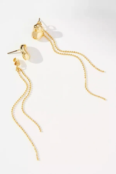 By Anthropologie Bean Top Drop Earrings In Gold
