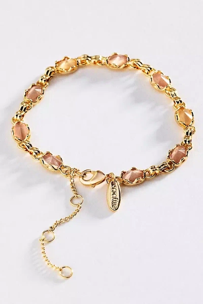 By Anthropologie Bezel Stone Bracelet In Metallic