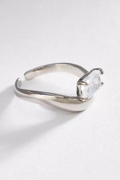 By Anthropologie Bezel Stone Ring In Neutral