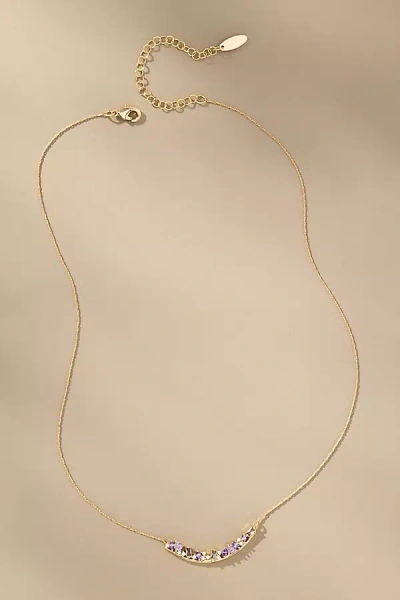 By Anthropologie Birthstone Bar Necklace In Gold