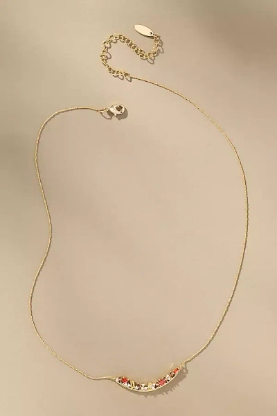 By Anthropologie Birthstone Bar Necklace In Gold