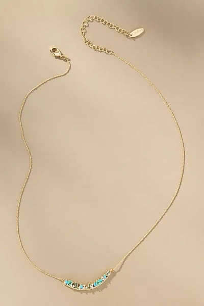 By Anthropologie Birthstone Bar Necklace In Gold