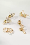 By Anthropologie Birthstone Earrings, Set Of 4 In Green