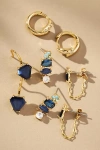 By Anthropologie Birthstone Huggie Earrings, Set Of 4 In Blue