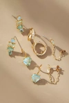 By Anthropologie Birthstone Huggie Earrings, Set Of 4 In Blue