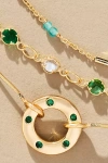 By Anthropologie Birthstone Layered Necklace In Green
