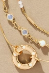By Anthropologie Birthstone Layered Necklace In White