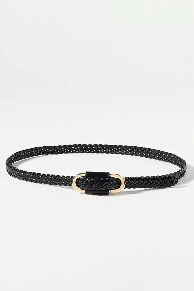 By Anthropologie Blake Skinny Woven Belt In Black
