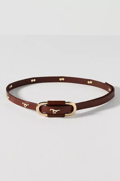 By Anthropologie Blake Studded Belt In Brown