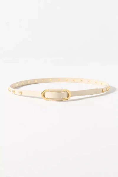 By Anthropologie Blake Studded Belt In Neutral