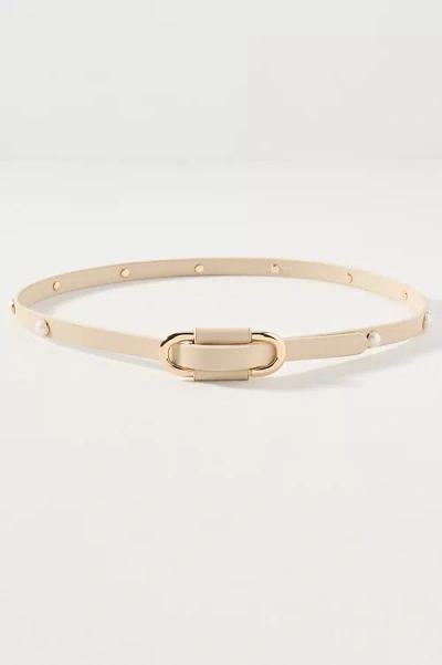 By Anthropologie Blake Studded Belt In Neutral