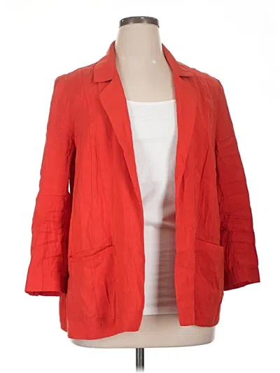 Pre-owned By Anthropologie Blazer Jacket In Red