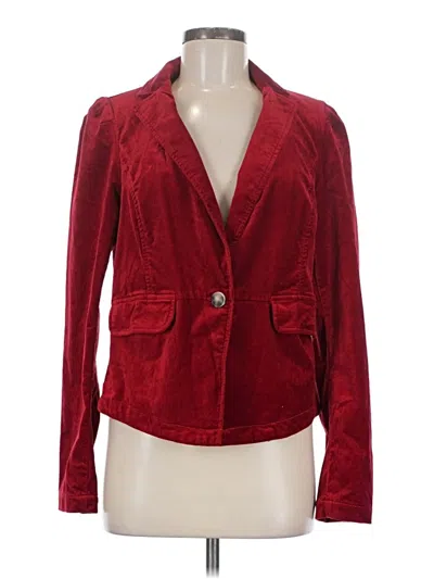 Pre-owned By Anthropologie Blazer Jacket In Red