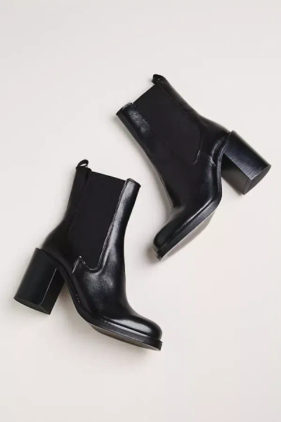 By Anthropologie Block-heel Chelsea Boot In Black