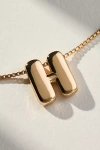 By Anthropologie Block Letter Monogram Necklace