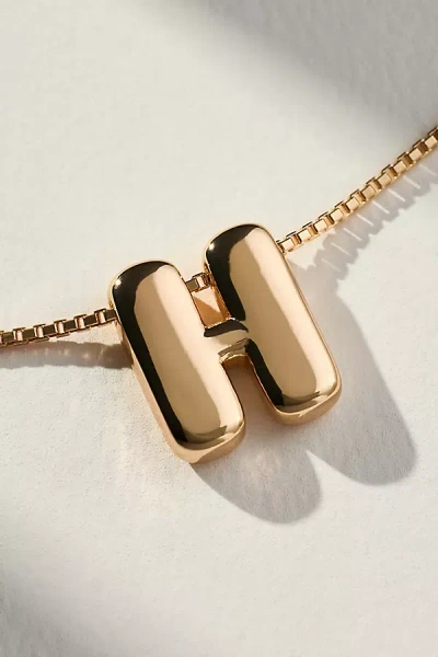 By Anthropologie Block Letter Monogram Necklace