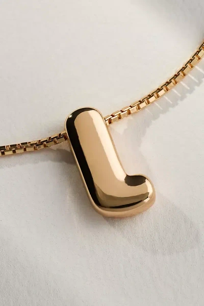 By Anthropologie Block Letter Monogram Necklace
