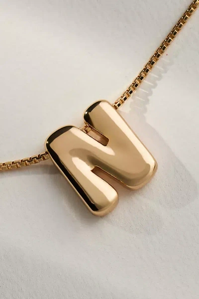 By Anthropologie Block Letter Monogram Necklace