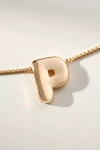By Anthropologie Block Letter Monogram Necklace