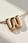 By Anthropologie Block Letter Monogram Necklace