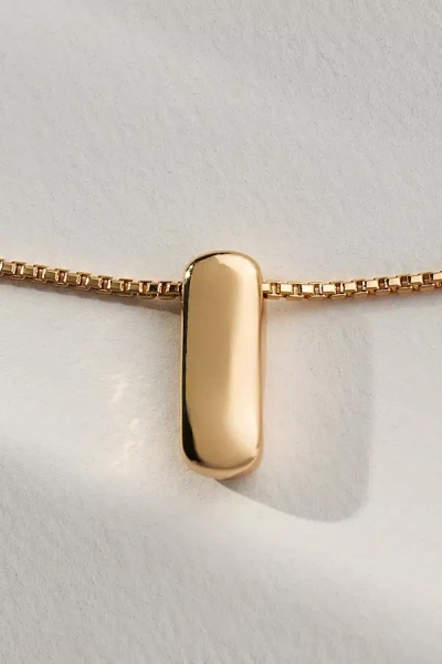 By Anthropologie Block Letter Monogram Necklace