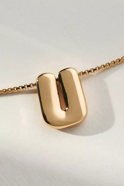 By Anthropologie Block Letter Monogram Necklace
