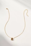 By Anthropologie Block Letter Monogram Necklace