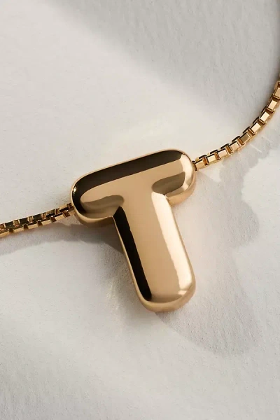 By Anthropologie Block Letter Monogram Necklace In Alphabet