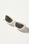 By Anthropologie Blocked Cat-eye Sunglasses In Beige