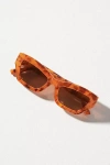 By Anthropologie Blocked Cat-eye Sunglasses In Yellow