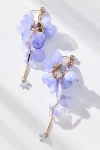 By Anthropologie Blossom Drop Earrings In Blue