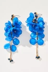 By Anthropologie Blossom Drop Earrings In Blue