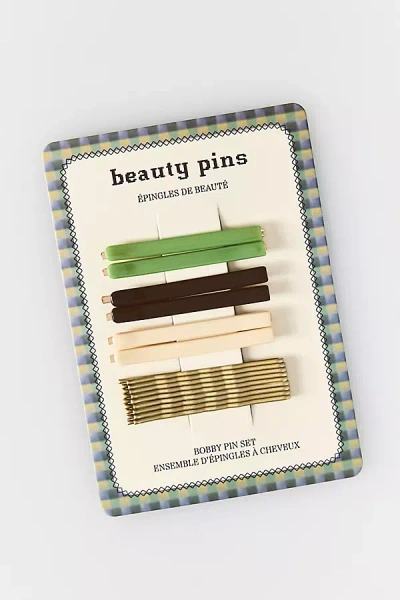 By Anthropologie Bobby Pin Set In Green