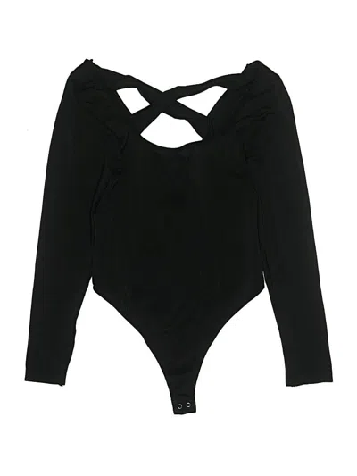Pre-owned By Anthropologie Bodysuit In Black