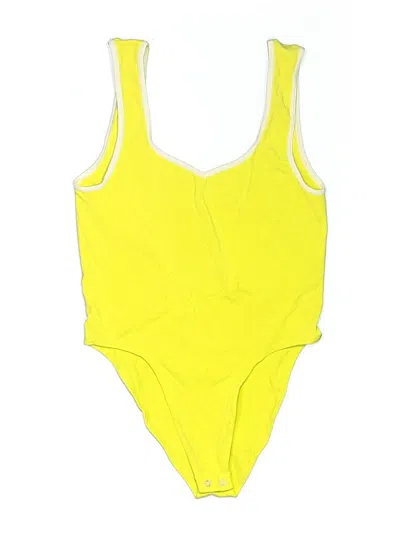 Pre-owned By Anthropologie Bodysuit In Yellow