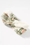 By Anthropologie Boho Print Twist Headband In Green
