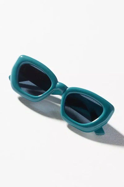 By Anthropologie Bold Bubble Cat-eye Sunglasses In Blue