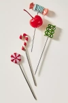 BY ANTHROPOLOGIE BON-BON COCKTAIL PICKS, SET OF 4