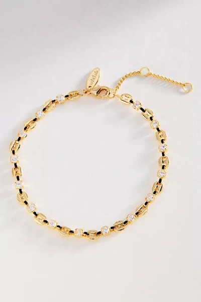 By Anthropologie Bottle Cap Stone Bracelet In Gold