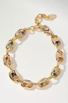 By Anthropologie Bottlecap Crystal Bracelet In Gold