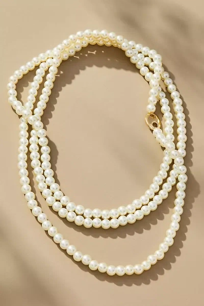 By Anthropologie Bottlecap Pearl Wrap Necklace