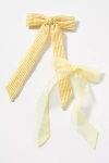By Anthropologie Bow Barrettes, Set Of 2 In Green