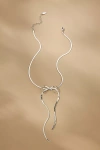 By Anthropologie Bow Chain Necklace In Metallic