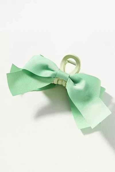 By Anthropologie Bow Hair Claw Clip In Green