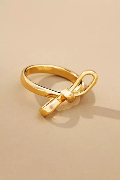 By Anthropologie Bow Ring In Gold