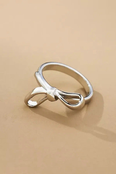 By Anthropologie Bow Ring In Silver