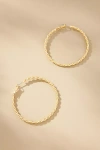 By Anthropologie Braided Hoop Earrings In Gold