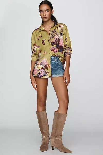 By Anthropologie Brielle Relaxed Buttondown Blouse In Multi