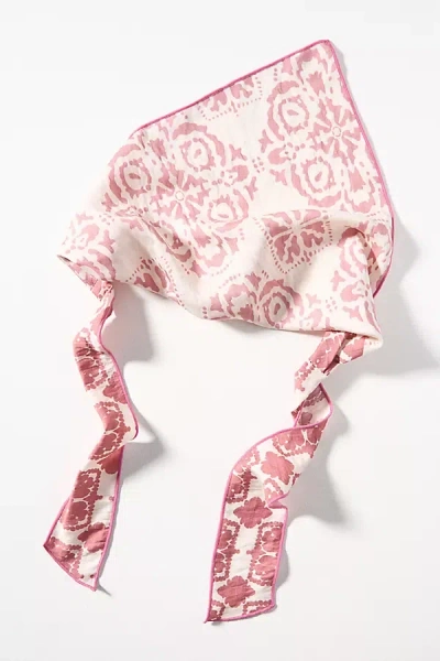 By Anthropologie Bright Blooms Hair Scarf In Pink